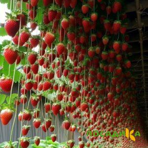 Клубника ампельная Анастасия купить по цене от 370р. в интернет-магазине «Посадика» с доставкой почтой в в Зеленоградске и по всей России – [изображение №1].