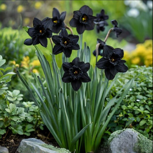 Нарцисс Тень Королевы купить по цене от 500р. в интернет-магазине «Посадика» с доставкой почтой в в Зеленоградске и по всей России – [изображение №1].